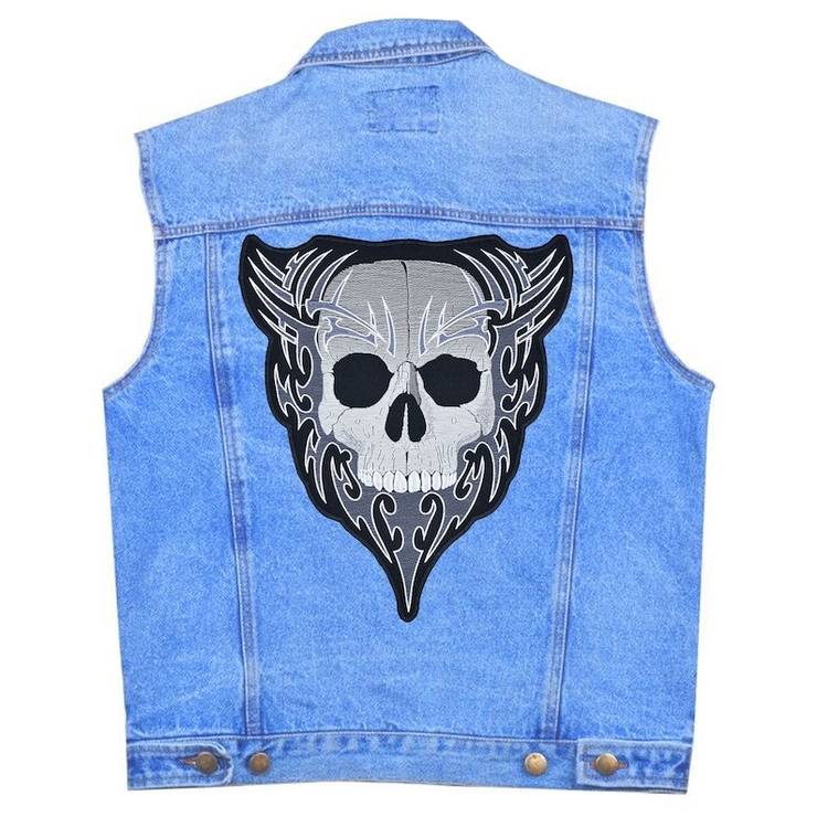 Нашивка наспинна Череп у візерунку Нашивка наспинна Череп у візерунку