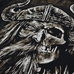Футболка Viking (наполовину лицо, наполовину череп) Футболка Viking (наполовину лицо, наполовину череп)