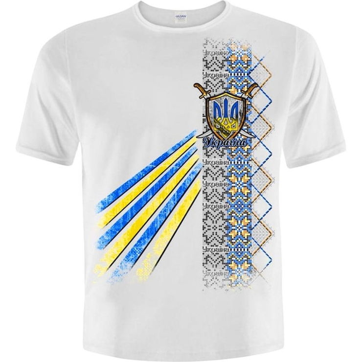 Футболка Тризуб (Візерунок (белая футболка))