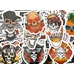 Набір стікерів Skulls-2 (color) (stk-011) (50 шт.) Набір стікерів Skulls-2 (color) (stk-011) (50 шт.)