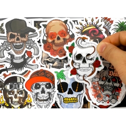 Набір стікерів Skulls (color) (stk-004) (50 шт.)