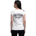 Женская Футболка Urbanist Тризуб (Я живу на своїй, Богом даній, землі!) (белая футболка)