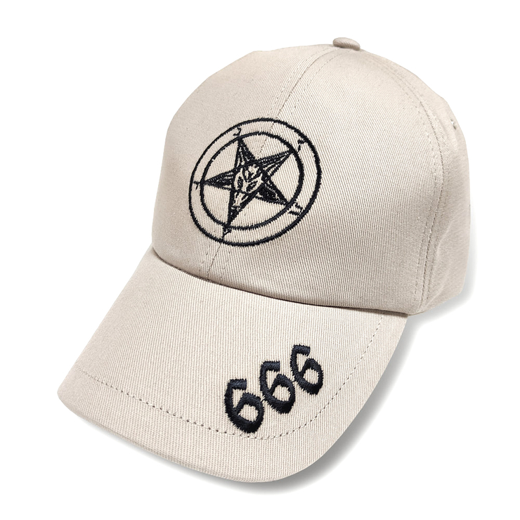 Бейсболка Пентаграмма 666 (цвет бежевый) Бейсболка Пентаграмма 666 (цвет бежевый)