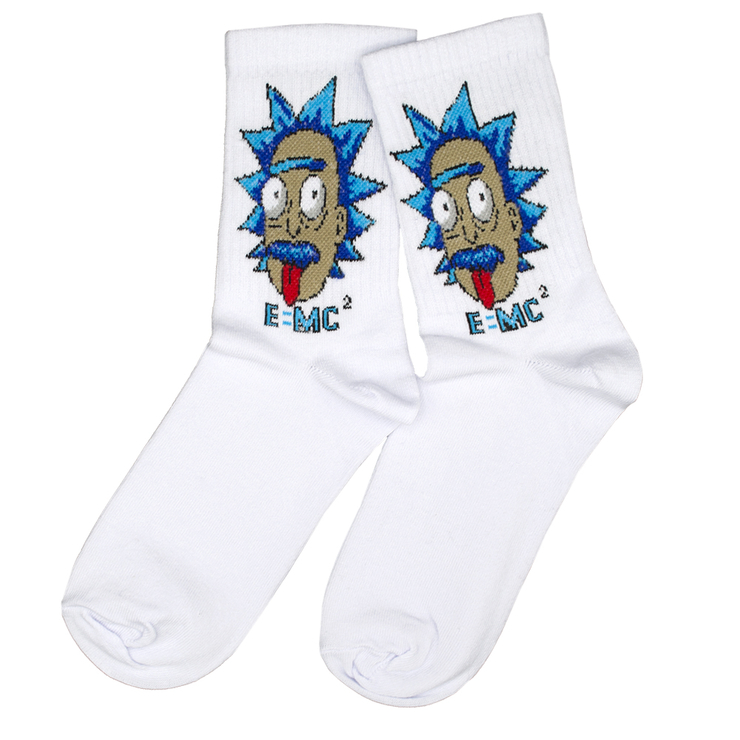 Носки Rick (Эйнштейн) белые р.36-44 (tr) Носки Rick (Эйнштейн) белые р.36-44 (tr)
