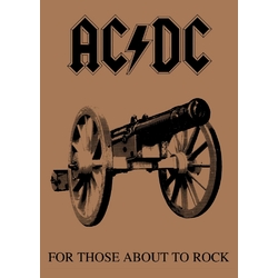 Плакат AC/DC "For Those About To Rock"