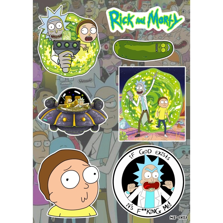 Стікерпак Rick and Morty SP-069 Стікерпак Rick and Morty SP-069