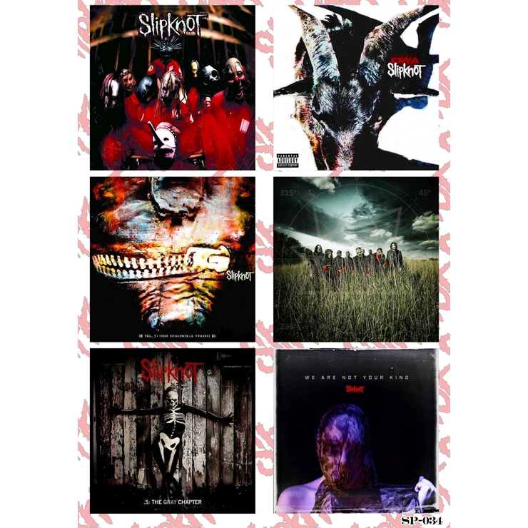 Стікерпак Slipknot (album covers) SP-034 Стікерпак Slipknot (album covers) SP-034