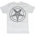 Біла футболка Satan Crew (пентаграма)