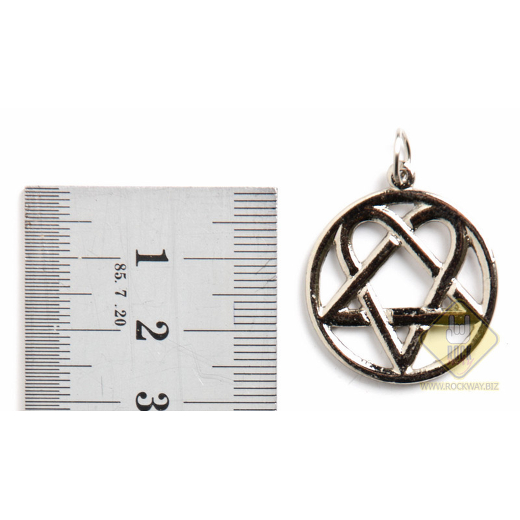 Кулон музичний HIM (heartagram)