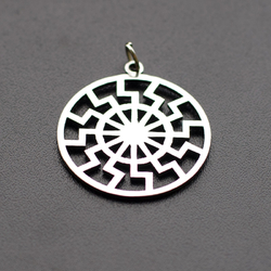 Кулон сталевий Чорне Сонце