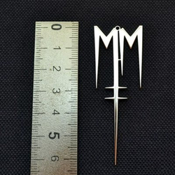 Кулон стальной Marilyn Manson (new logo) Кулон стальной Marilyn Manson (new logo)