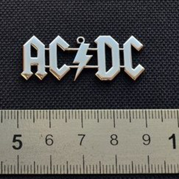 Кулон стальной AC/DC (лого)