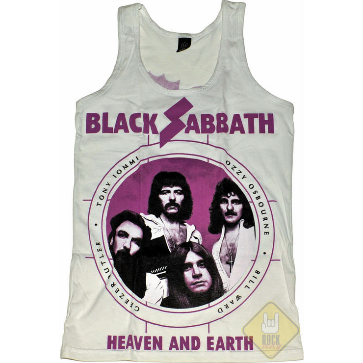 Біла майка Black Sabbath "Heaven And Earth"