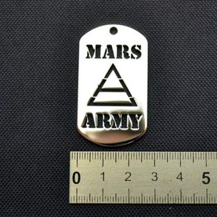 Кулон сталевий 30 Seconds To Mars (Mars Army жетон) Кулон сталевий 30 Seconds To Mars (Mars Army жетон)