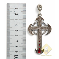 Кулон готичний Хрест з краплями