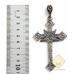 Кулон готичний Хрест з перевернутой пентаграммой