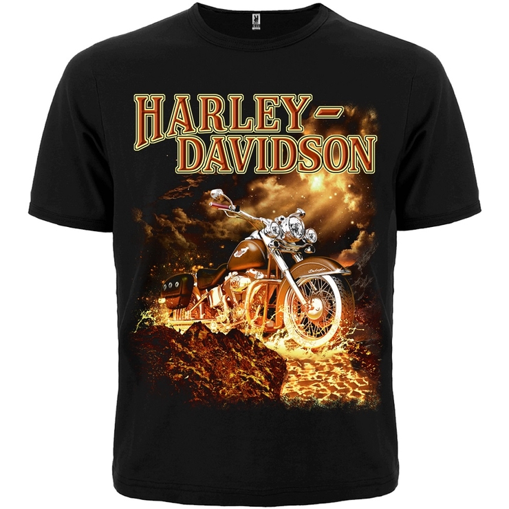 Футболка Harley-Davidson - лава