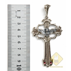 Кулон готичний Хрест з кажаном