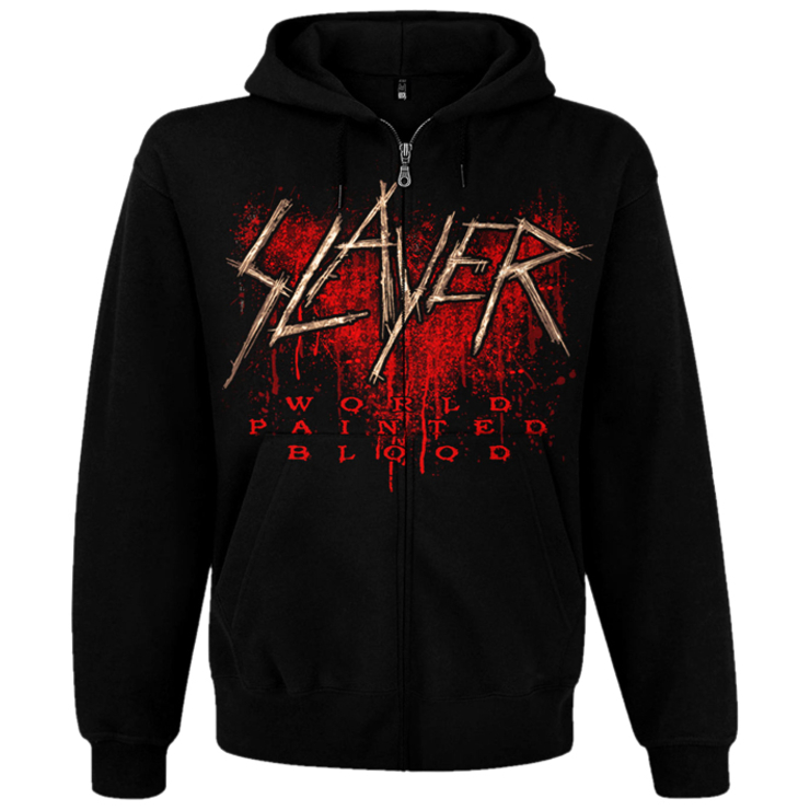 Худі Slayer "World Painted Blood" на блискавці Худі Slayer "World Painted Blood" на блискавці