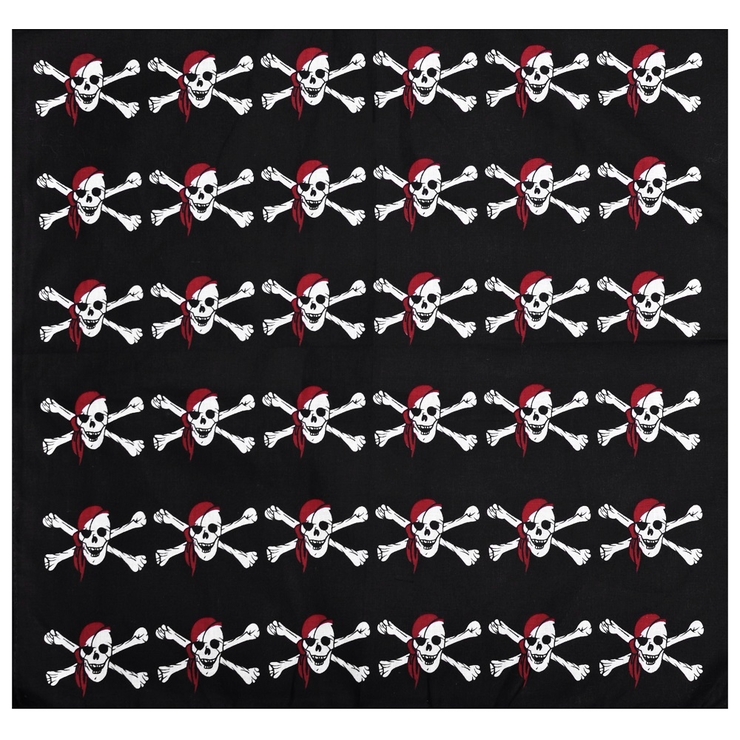 Піратська бандана з черепами (маленькими) Піратська бандана з черепами (маленькими)