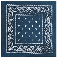 Бандана Огірки біло-чорні на тлі морського кольору