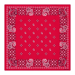 Бандана Турецький візерунок на червоному тлі