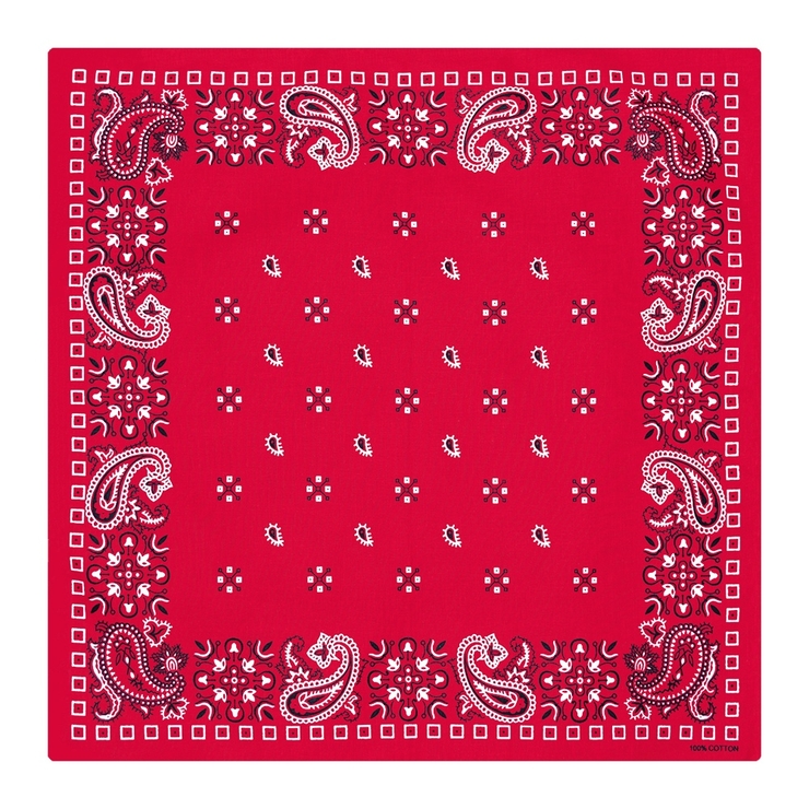 Бандана Турецький візерунок на червоному тлі Бандана Турецький візерунок на червоному тлі