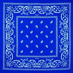 Бандана Огірки біло-чорні на синьому тлі