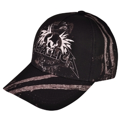 Бейсболка full print Metallica (skull logo)