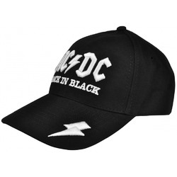 Бейсболка (3D) AC/DC "Back In Black" (молния)