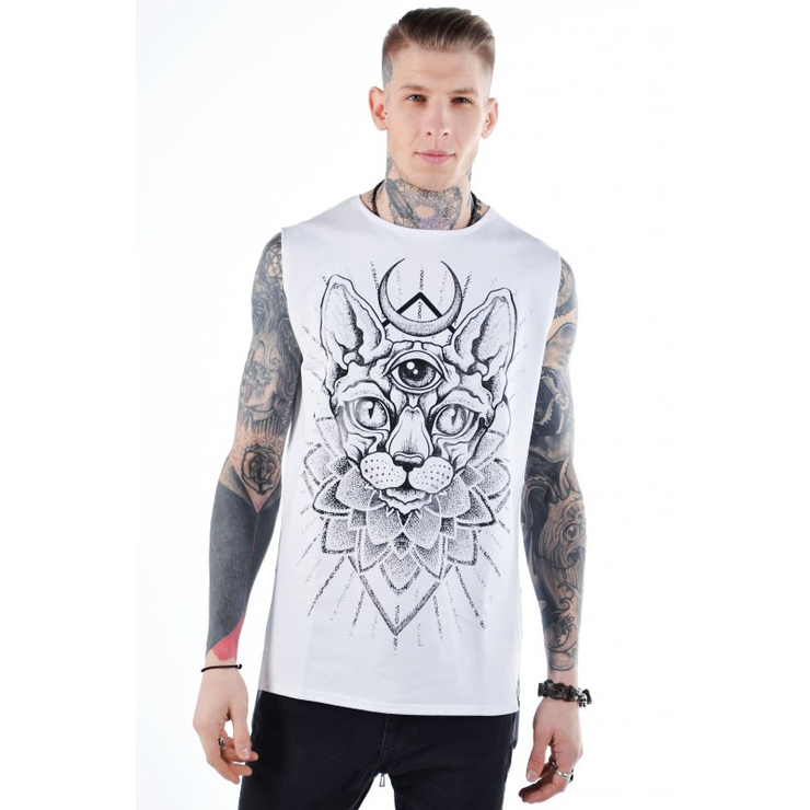 Удлиненная безрукавка Sphynx белая (Urbanist) Удлиненная безрукавка Sphynx белая (Urbanist)