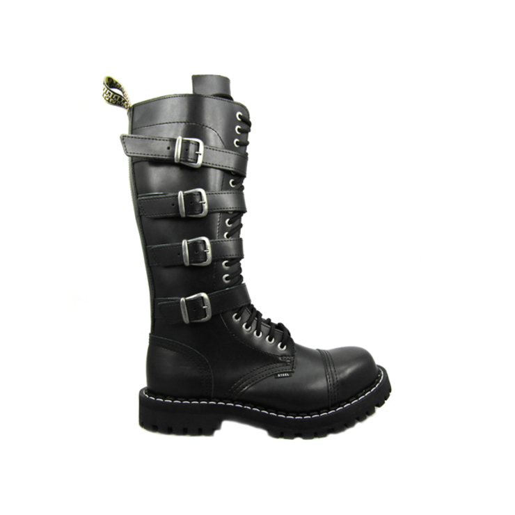 Черевики STEEL 139/140OZ4P-BLK 20 люверсів з пряжками