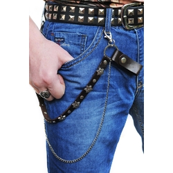 Ланцюг з шкіряним ремінцем (ch-026)