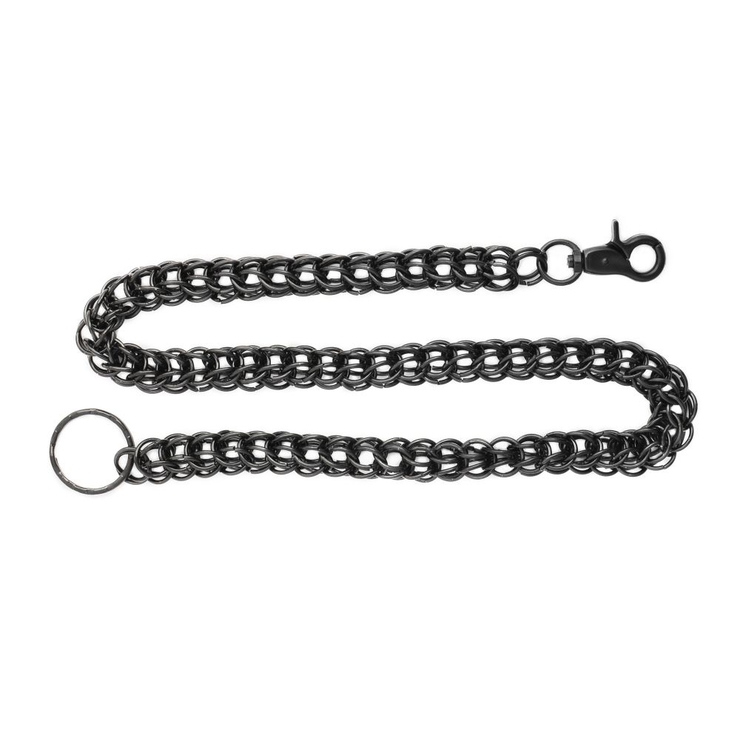 Ланцюг плетіння з чотирьох кілець (чорний) (ch-027)