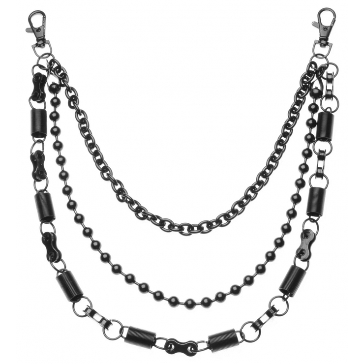 Ланцюг потрійний (чорний) (ch-004)