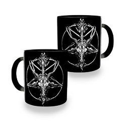 Чашка хамелеон Пентаграмма с козлом