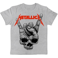 Детская футболка Metallica (Skull Sign of the Horns) меланж