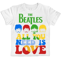 Детская футболка The Beatles "All You Need Is Love" белая