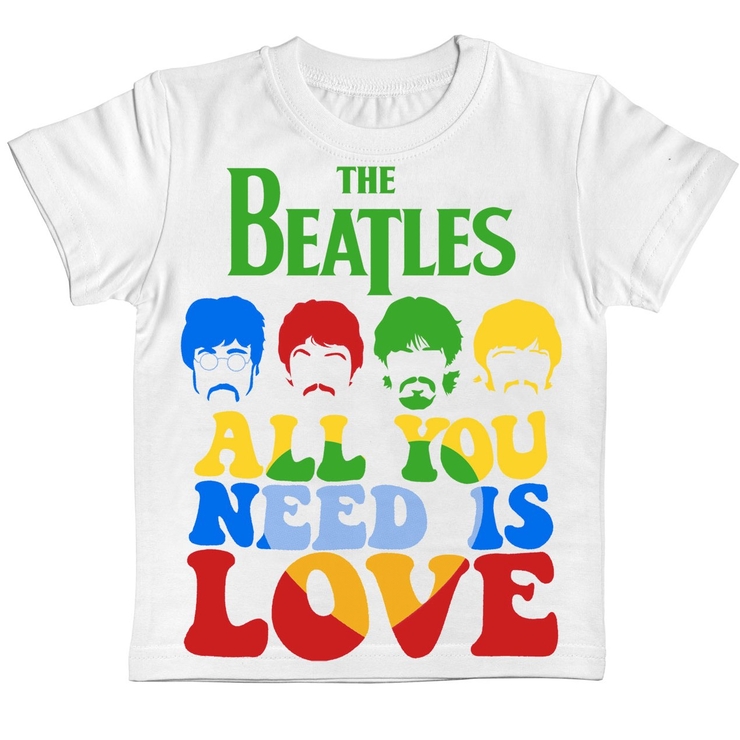 Детская футболка The Beatles All You Need Is Love белая Детская футболка The Beatles All You Need Is Love белая