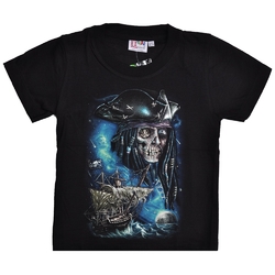 Детская футболка Пират, корабль призрак (Rock Eagle, светится в темноте)