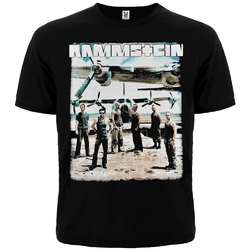 Футболка Rammstein (фото группы возле самолета)