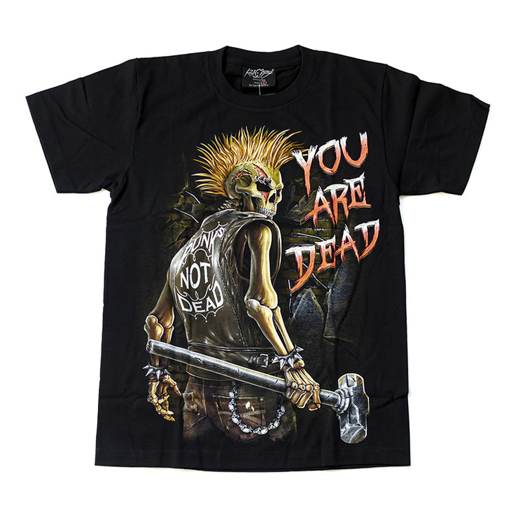 Футболка Punk’s Not Dead - You are Dead (світиться в темряві) Футболка Punk’s Not Dead - You are Dead (світиться в темряві)