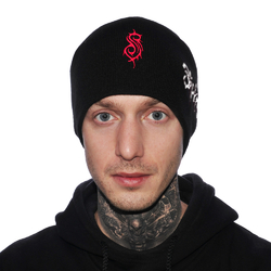 Шапка з вишивкою Slipknot (logo) чорна Шапка з вишивкою Slipknot (logo) чорна