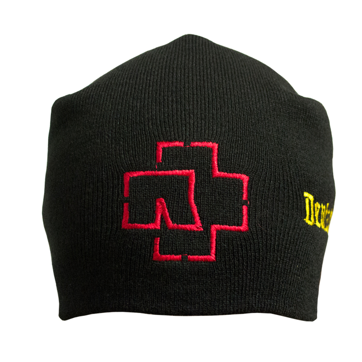 Шапка з вишивкою Rammstein "Deutschland" чорна Шапка з вишивкою Rammstein "Deutschland" чорна