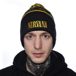Шапка Nirvana c жаккардовым узором