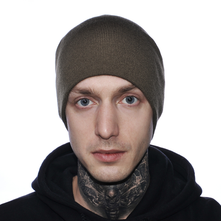 Шапка олива без вышивки Шапка олива без вышивки