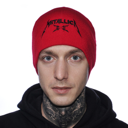 Шапка з вишивкою Metallica червона Шапка з вишивкою Metallica червона