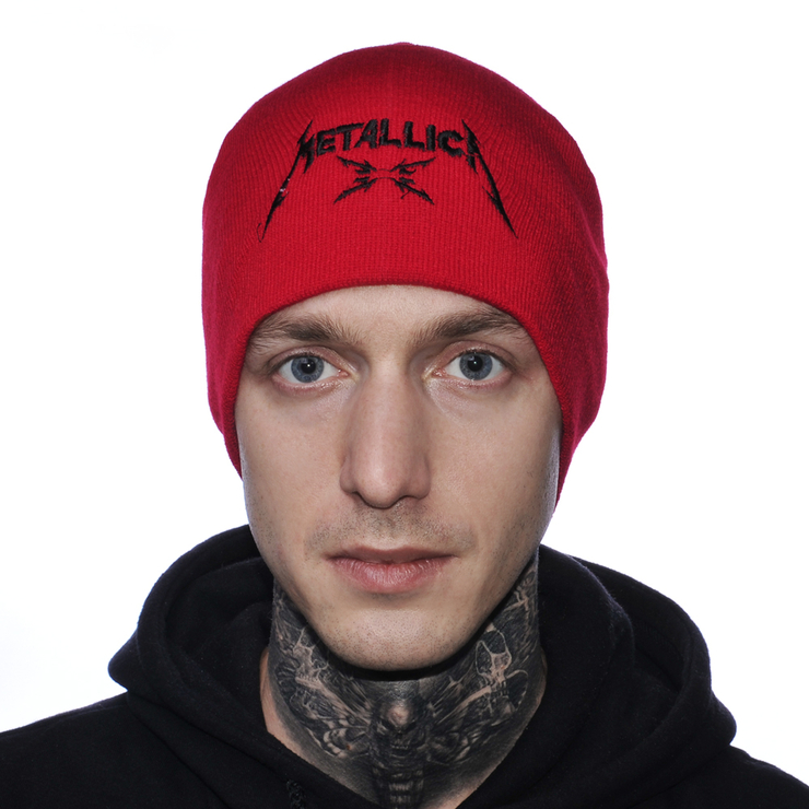 Шапка з вишивкою Metallica червона Шапка з вишивкою Metallica червона