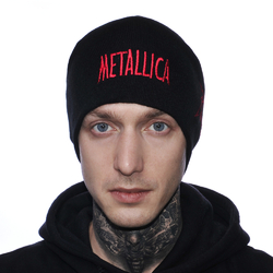 Шапка з вишивкою Metallica чорна Шапка з вишивкою Metallica чорна