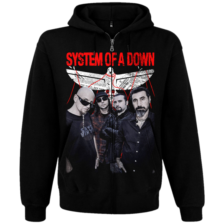 Худі System Of A Down "Overcome" на блискавці Худі System Of A Down "Overcome" на блискавці